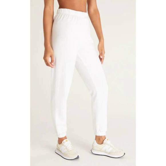 NEW Z SUPPLY classic gym jogger in white - Picture 2 of 3